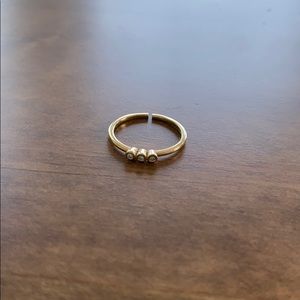 14k Gold and 3 Diamond Stacking Ring
